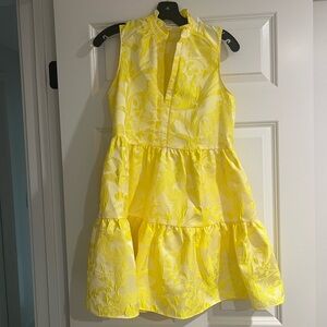 Amanda Uprichard Yellow Mini Dress